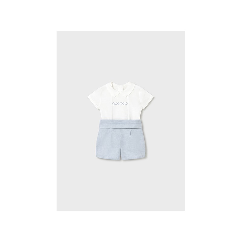 Conjunto corto ceremonia bebe niño mayoral