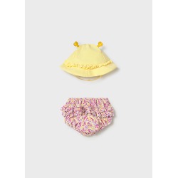 Conjunto de bañador y gorro bebe niña mayoral