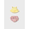 Conjunto de bañador y gorro bebe niña mayoral