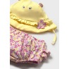 Conjunto de bañador y gorro bebe niña mayoral