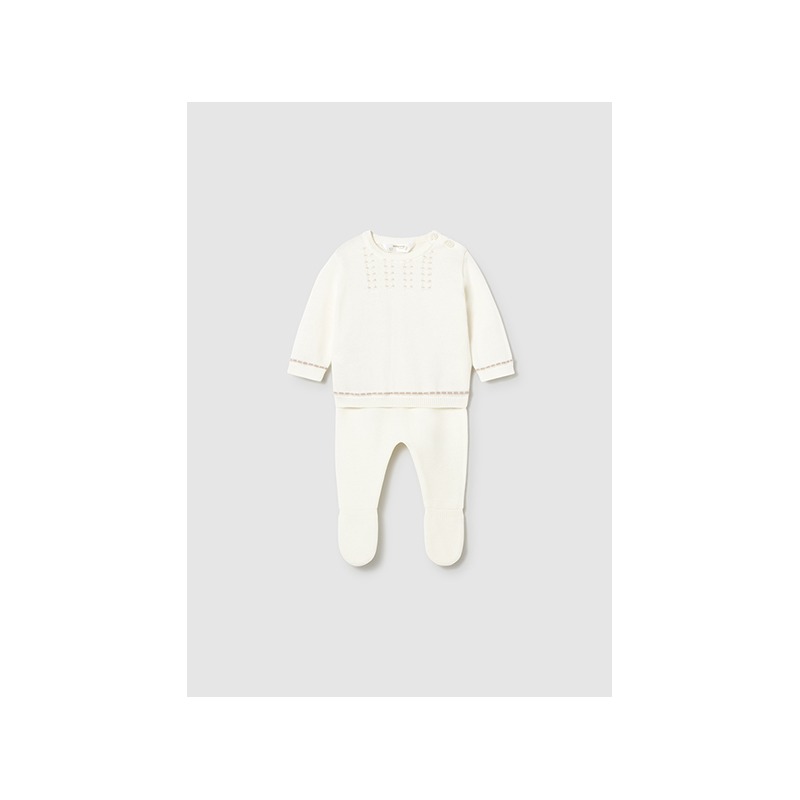 Conjunto polaina y jersey tricot bebe mayoral