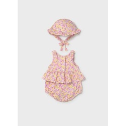 Pelele estampado con gorro bebe niña mayoral