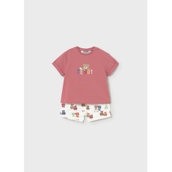 Conjunto bermuda estampada...