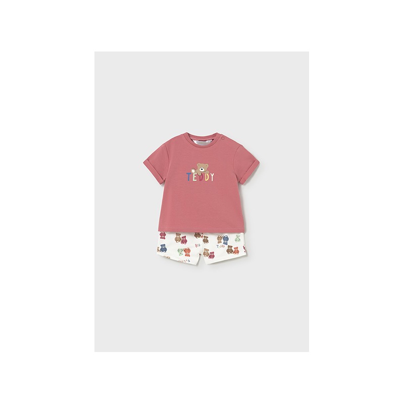 Conjunto bermuda estampada y camiseta bebe niño mayoral