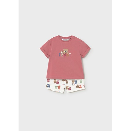 Conjunto bermuda estampada y camiseta bebe niño mayoral