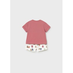 Conjunto bermuda estampada y camiseta bebe niño mayoral