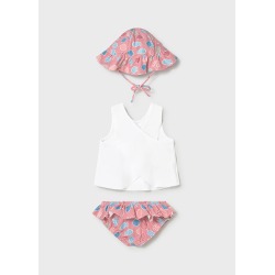Conjunto 3 piezas baño protección solar bebe niña mayoral