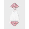 Conjunto 3 piezas baño protección solar bebe niña mayoral