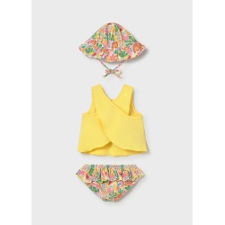 Conjunto 3 piezas baño protección solar bebe niña mayoral