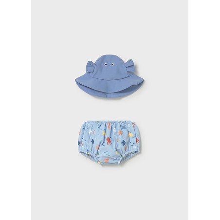 Conjunto de bañador y gorro bebe niño mayoral