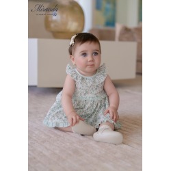 Vestido con braguita estampado bebe Miranda