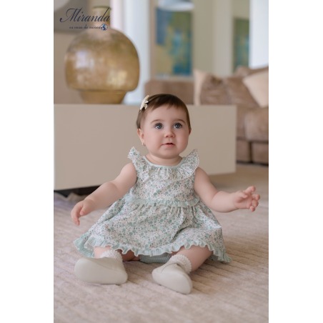 Vestido con braguita estampado bebe Miranda