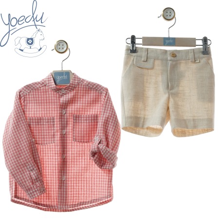 Traje niño bermuda "Familia Mayólica" Yoedu