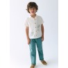 Pantalón largo jogger con lino niño mayoral