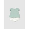Conjunto 4 piezas cuello volante bebe niña mayoral