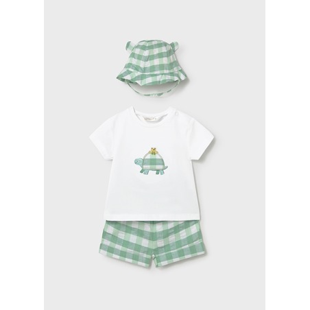 Conjunto 3 piezas con gorro orejitas bebe niño mayoral
