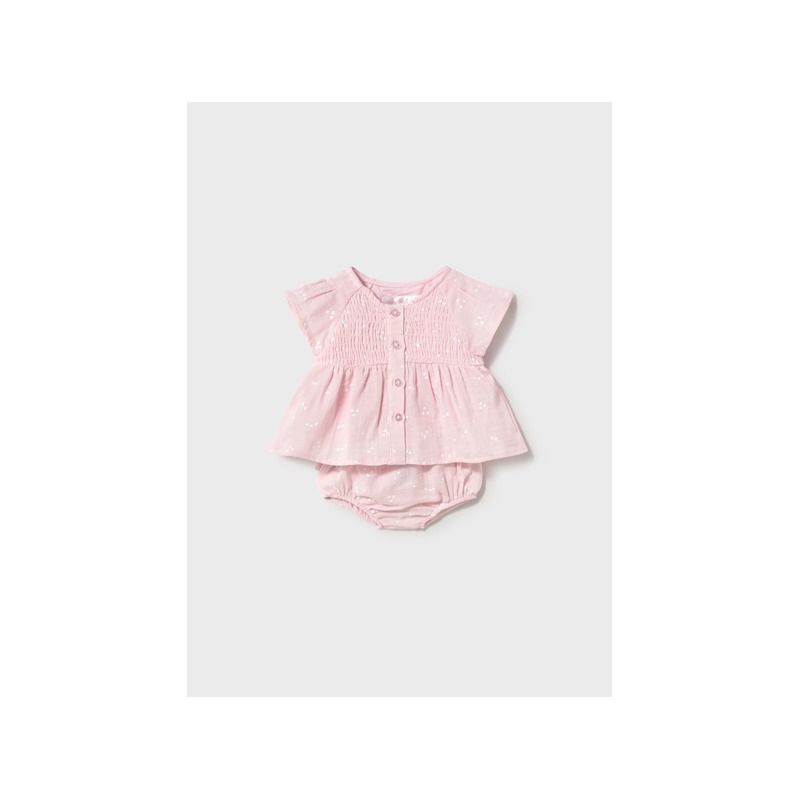 Conjunto cubrepañal y blusa bebe niña mayoral