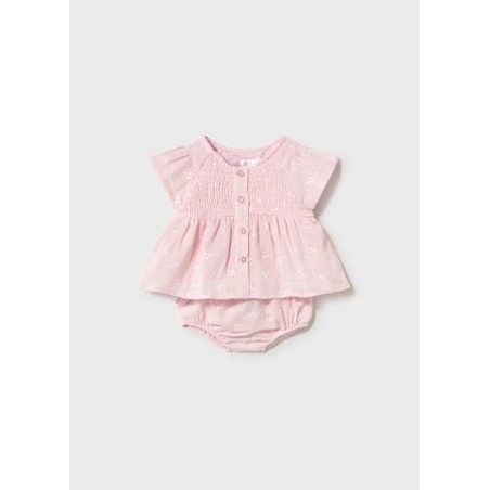 Conjunto cubrepañal y blusa bebe niña mayoral