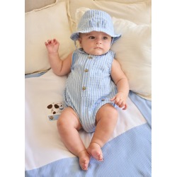Pelele rayas con gorro bebe...