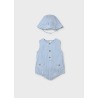 Pelele rayas con gorro bebe niño mayoral