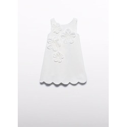Vestido crepe flores 3d niña Abel&Lula