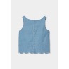 Top denim bordado niña boboli