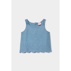Top denim bordado niña boboli