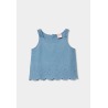 Top denim bordado niña boboli
