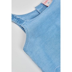Top denim bordado niña boboli
