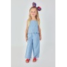 Pantalón denim bordado niña boboli