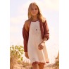 Vestido aplique flor chica mayoral