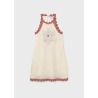 Vestido aplique flor chica mayoral