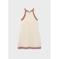 Vestido aplique flor chica mayoral