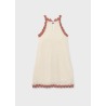 Vestido aplique flor chica mayoral