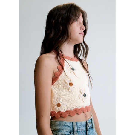 Top tricot flores chica mayoral