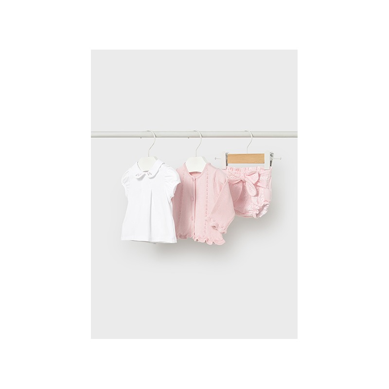 Conjunto 3 piezas tricot bebe niña mayoral