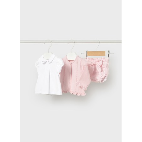 Conjunto 3 piezas tricot bebe niña mayoral