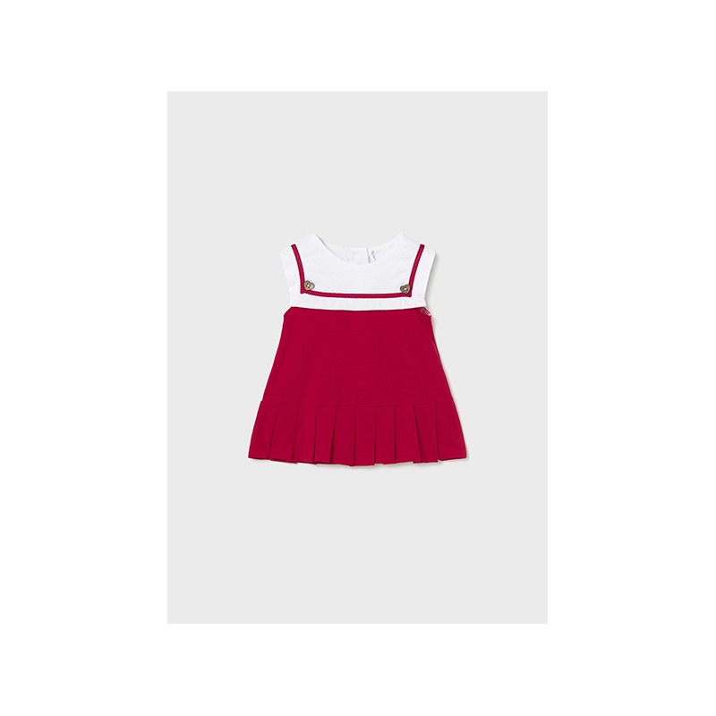 Vestido punto combinado bebe niña mayoral