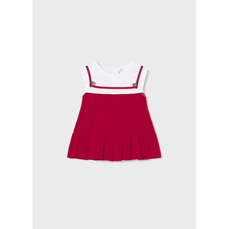 Vestido punto combinado bebe niña mayoral