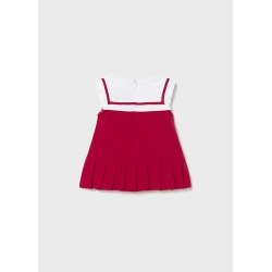 Vestido punto combinado bebe niña mayoral