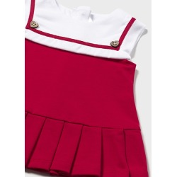 Vestido punto combinado bebe niña mayoral