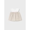 Vestido combinado rayas bebe niña mayoral