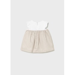 Vestido combinado rayas bebe niña mayoral