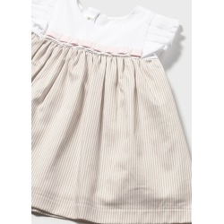 Vestido combinado rayas bebe niña mayoral