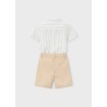 Conjunto bermuda y camisa con lino niño mayoral