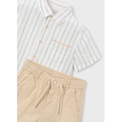 Conjunto bermuda y camisa con lino niño mayoral