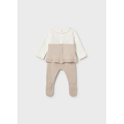 Conjunto polaina y jersey tricot bebe niña mayoral