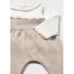Conjunto polaina y jersey tricot bebe niña mayoral
