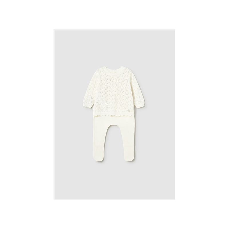 Conjunto polaina y jersey tricot bebe mayoral