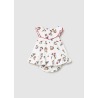 Vestido con cubrepañal estampado bebe mayoral